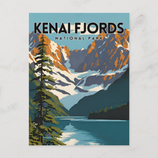 Kenai Fjords National Park Travel Postcard