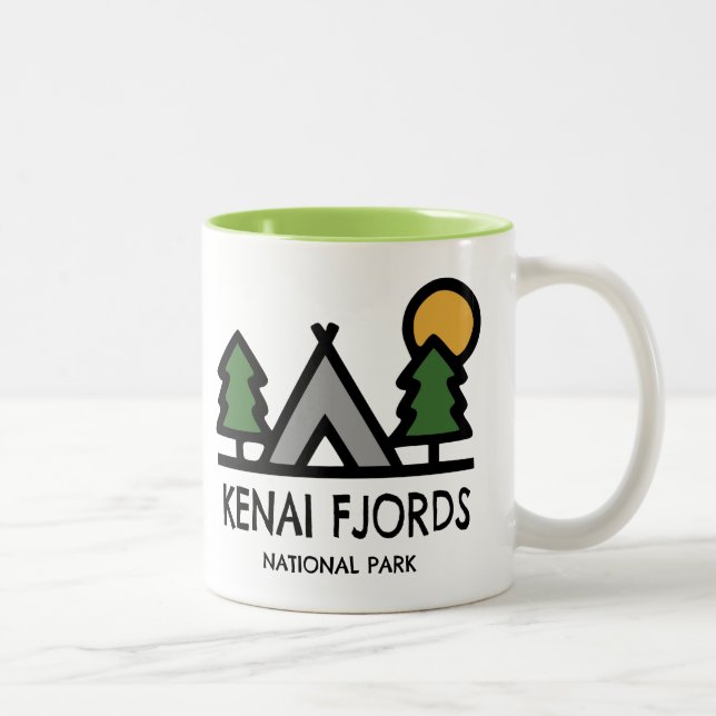 Kenai Fjords National Park Two-Tone Coffee Mug (Right)