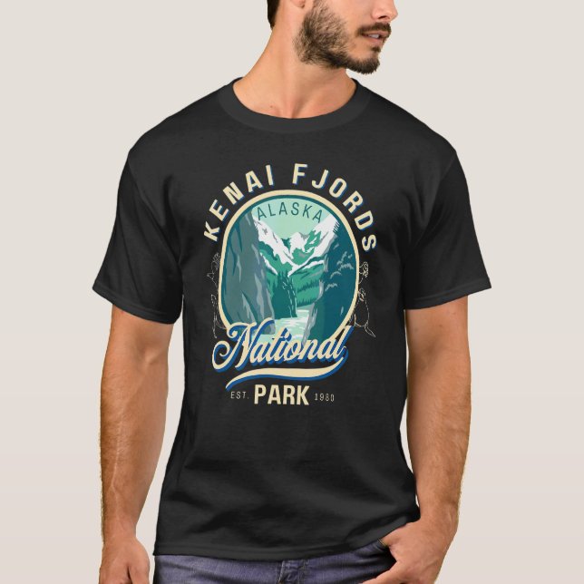 Kenai Fjords National Park Wildlife Alaska T-Shirt (Front)