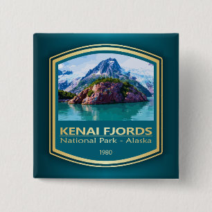 Kenai Fjords NP (PF1) 15 Cm Square Badge