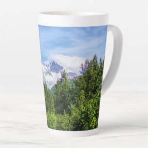 Kenai Fjords Snowy Mountains Latte Mug