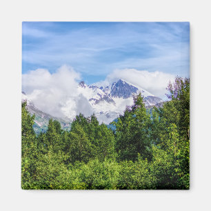 Kenai Fjords Snowy Mountains Magnet