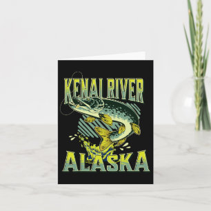 Kenai River Alaska Fishing Vacation Fishing Lover Card