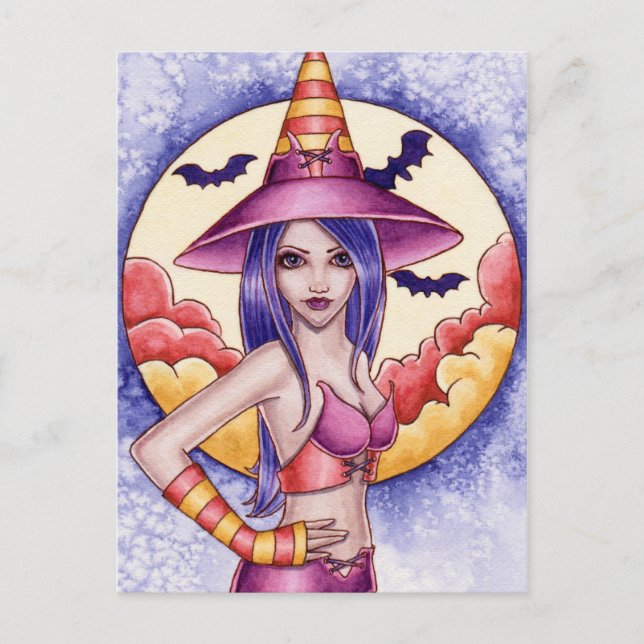 Kenda - Halloween Witch Postcard (Front)