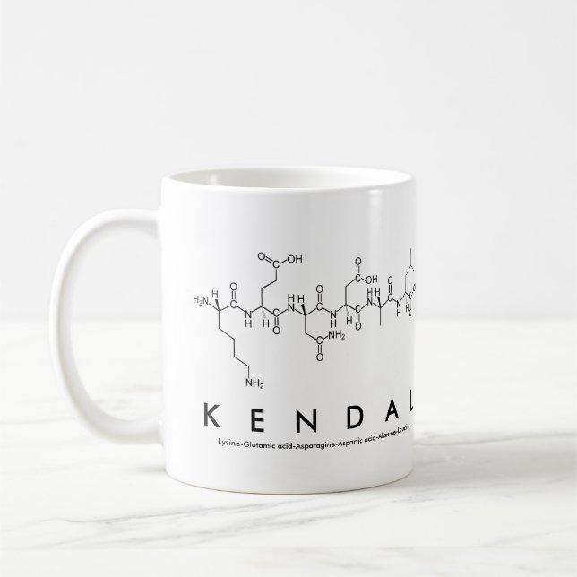 Kendal peptide name mug (Left)
