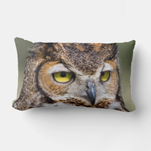 Kendall County, Texas. Great Horned Owl Lumbar Cushion