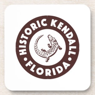 Kendall Florida Circle - Brown  Coaster