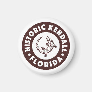 Kendall Florida Circle - Brown Magnet