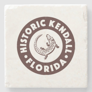 Kendall Florida Circle - Brown Stone Coaster
