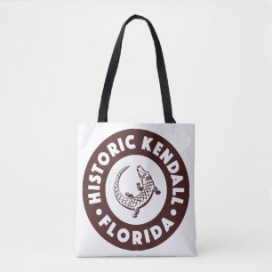 Kendall Florida Circle - Brown Tote Bag