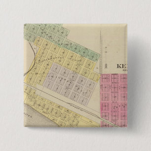 Kendall, Morganville, Silver, Idana, Kansas 15 Cm Square Badge
