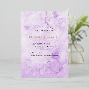 Kendall Purple Elegant Wedding Save the Date