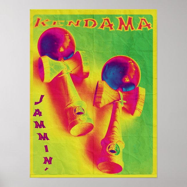 Kendama Jammin' Psychedelic Poster (Front)