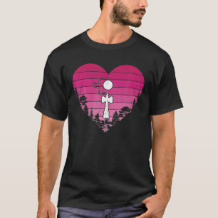 Kendama Lover Retro Vintage Heart Kendama Valentin T-Shirt