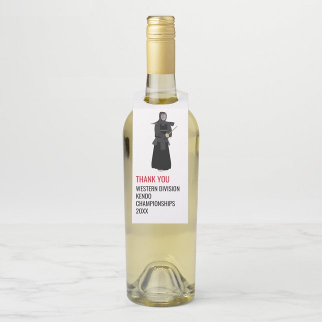 Kendo Bottle Tag (On Bottle)