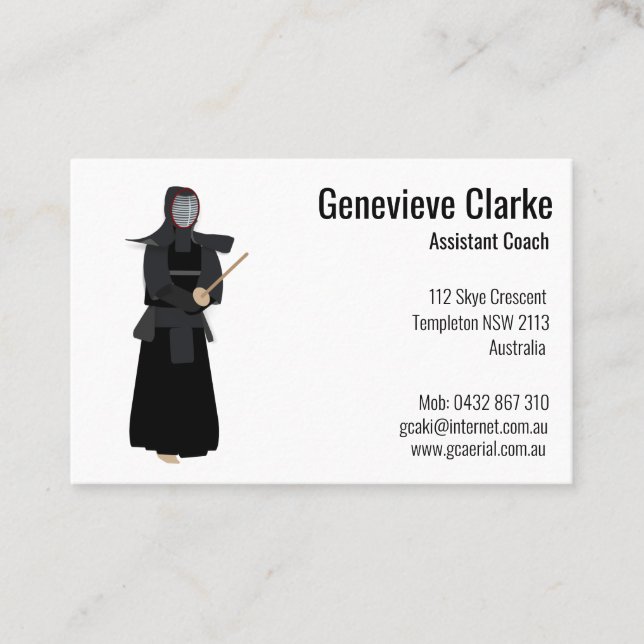 Kendo Business Card (Front)