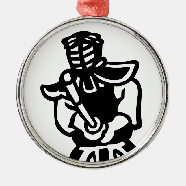 kendo metal tree decoration (Front)