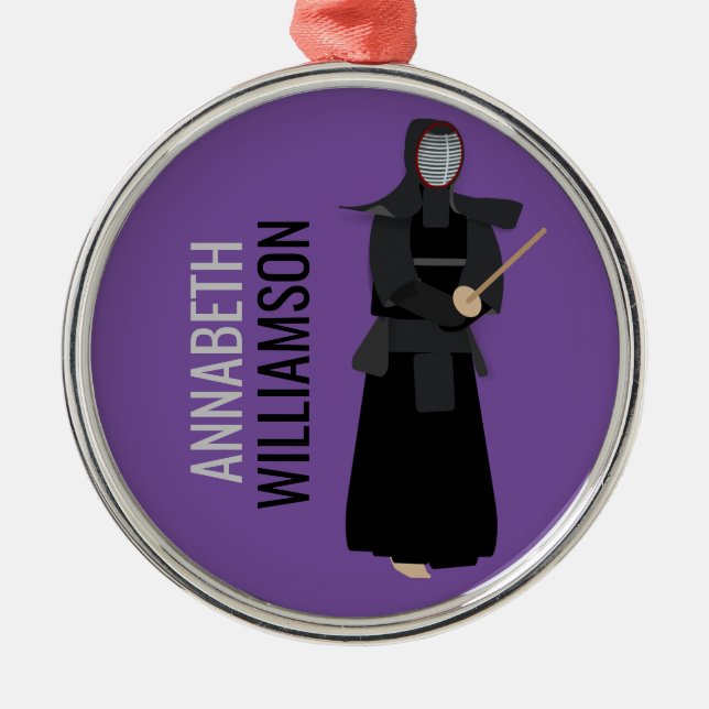 Kendo Metal Tree Decoration (Front)