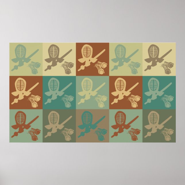 Kendo Pop Art Poster (Front)