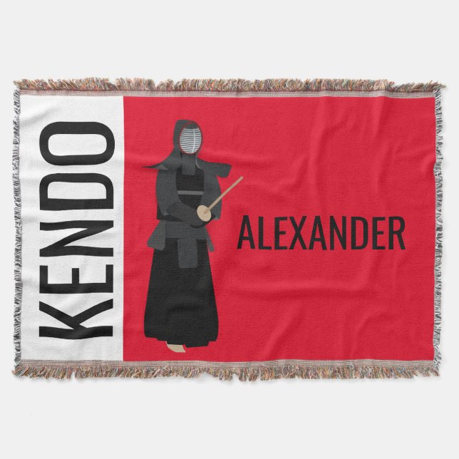 Kendo Throw Blanket (Front)