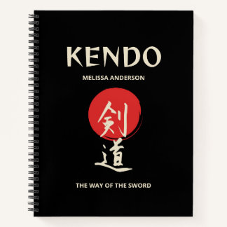 Kendo Vintage Red Black Practitioner Journal