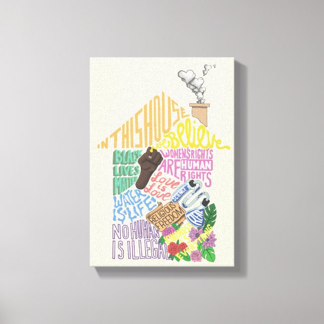 Kenji Kimura Kindness Is Everything Canvas Print (Front)
