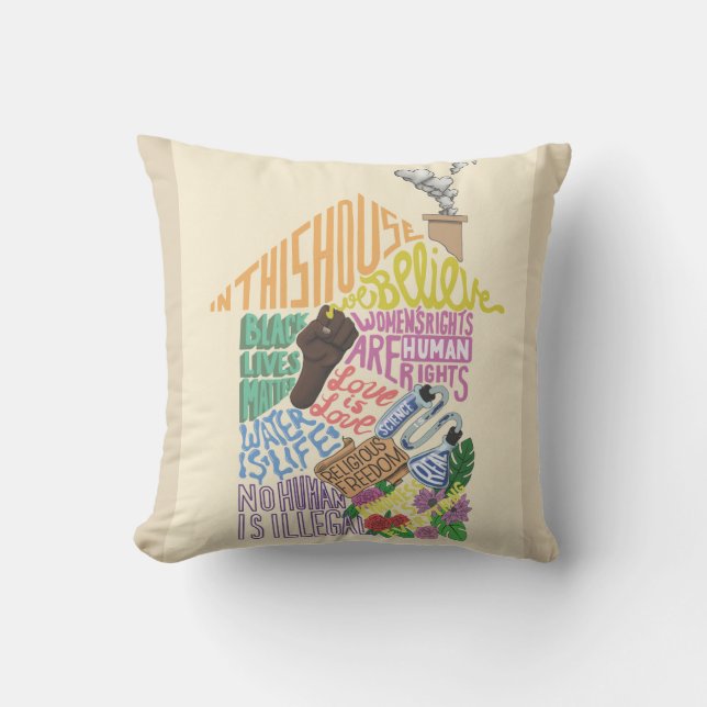 Kenji Kimura Kindness Is Everything Throw Pillow (Front)