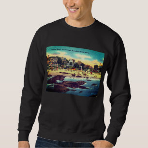 Kennebunk Beach, Maine Vintage Cottages Photo Sweatshirt
