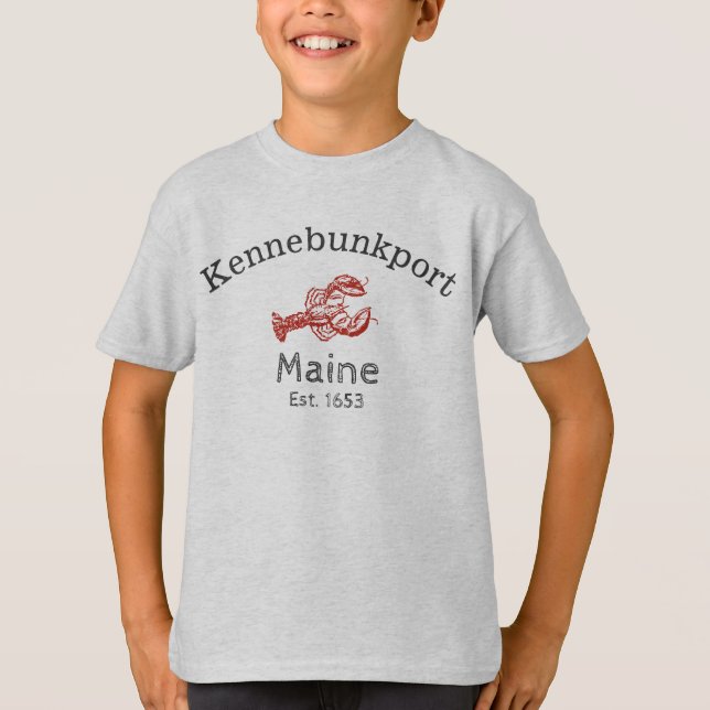 Kennebunkport Maine Lobster Shirt, boy's #2 T-Shirt (Front)