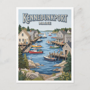 Kennebunkport Maine Postcard