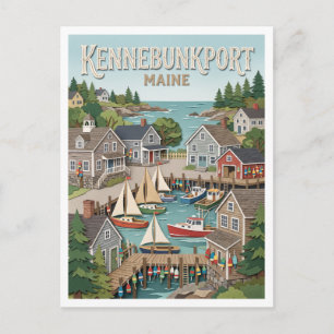 Kennebunkport Maine Postcard
