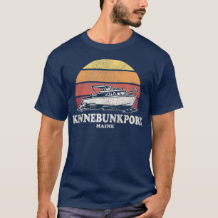 Kennebunkport ME Vintage Boating 70s Retro Boat T-Shirt