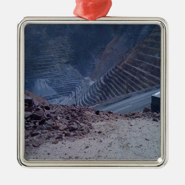 Kennecott Copper Mine Metal Tree Decoration (Front)