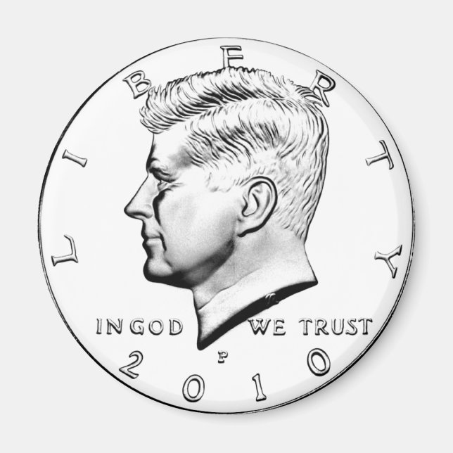 KENNED HALF DOLLAR MAGNET (Front)