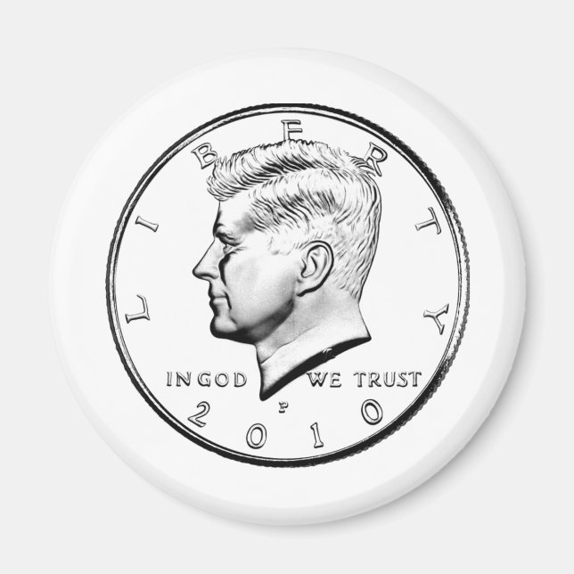 KENNED HALF DOLLAR MAGNET (Front)