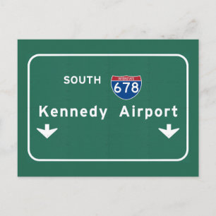 Kennedy Airport JFK I-678 NYC New York City NY Postcard