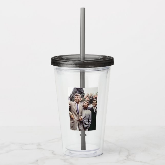 Kennedy Brothers, President John, Robert & Ted Acrylic Tumbler (Front)