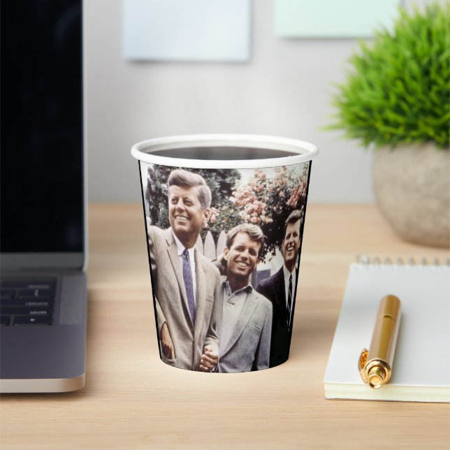 Kennedy Brothers, President John, Robert & Ted Paper Cups (Insitu)