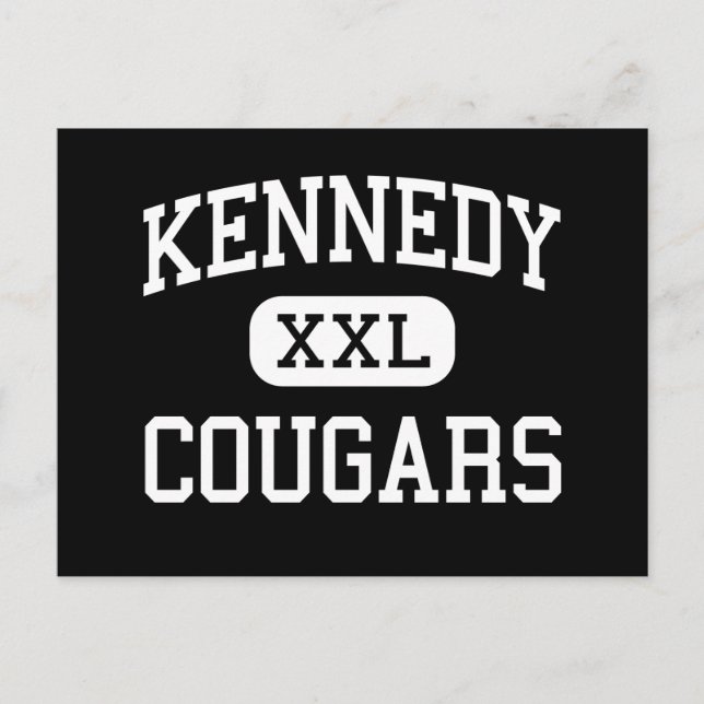 Kennedy - Cougars - High - Cedar Rapids Iowa Postcard (Front)