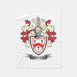 Kennedy Family Crest Coat of Arms Fleece Blanket