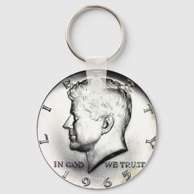 Kennedy Half Dollar Key Chain. Ring (Front)