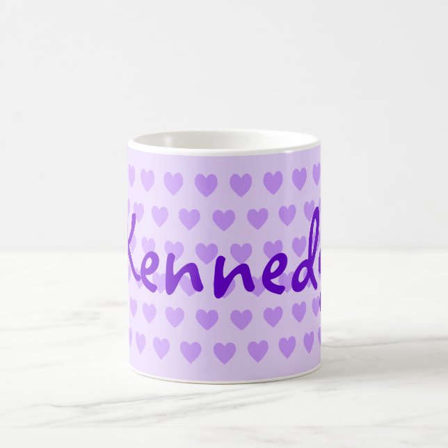 Kennedy in Purple Coffee Mug (Center)