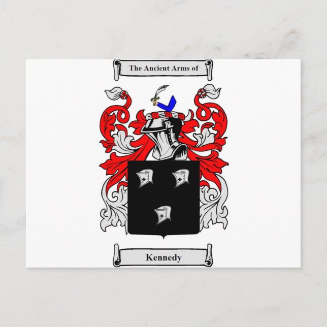 Kennedy (Irish) Coat of Arms Postcard (Front)