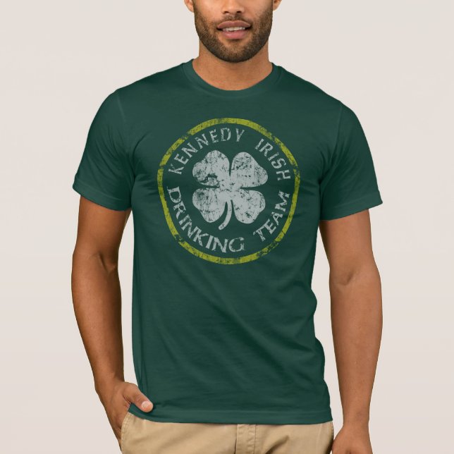 Kennedy Irish Drinking Team t shirt (Front)