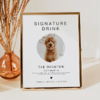 KENNEDY Minimalist 1 Photo Pet Signature Drink  Po