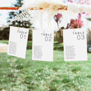 KENNEDY Modern Minimalist Table Seating Card