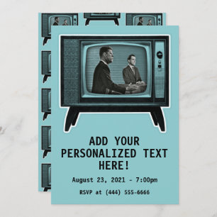 Kennedy Nixon 1960 TV Debate Invitation
