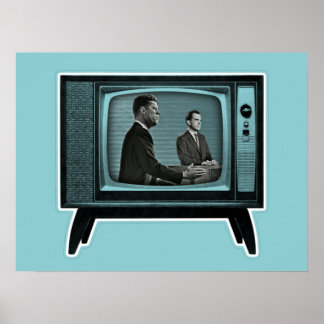 Kennedy Nixon 1960 TV Debate Poster