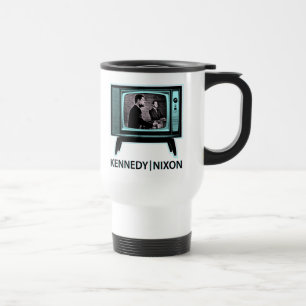 Kennedy Nixon 1960 TV Debate Travel Mug