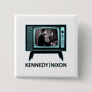 Kennedy Nixon Debate 1960 15 Cm Square Badge